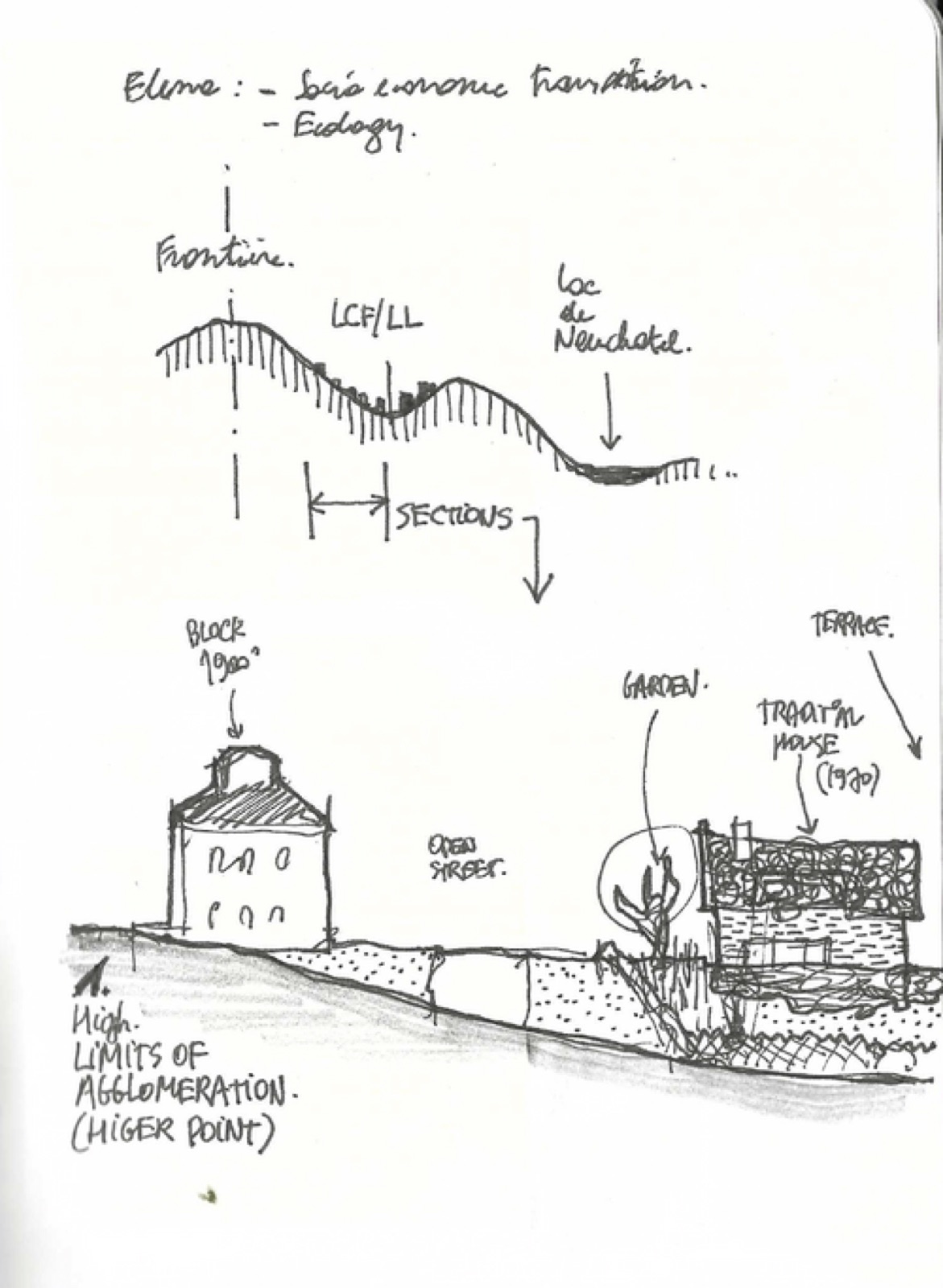 Field notes by Corrado Scudellaro, section 03, plate 1