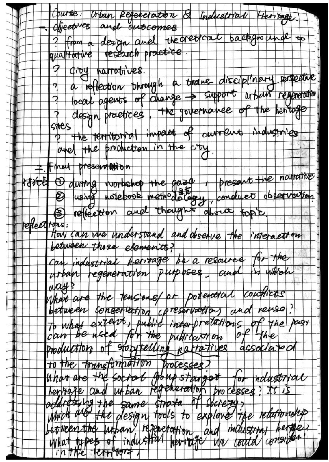 Field notes — Beini Guo